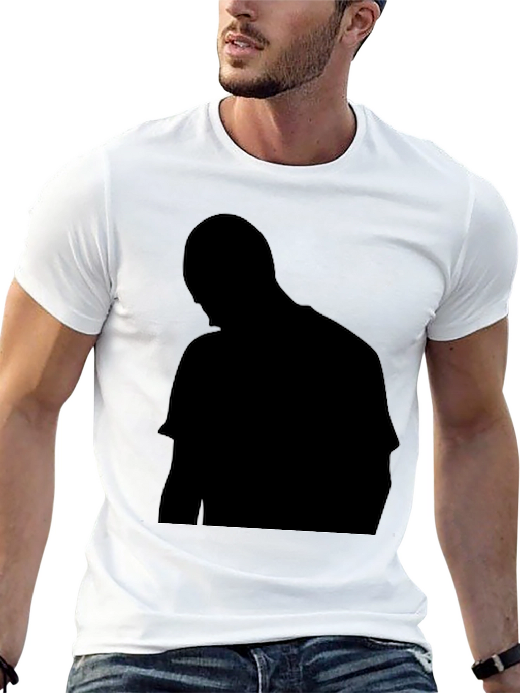 Mens Black Crew Neck Short Sleeve T-Shirt
