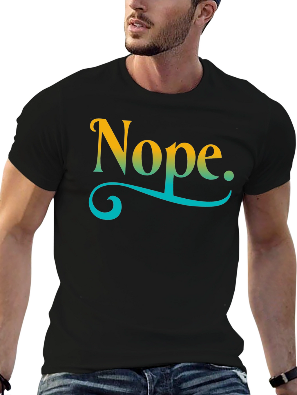 Nope Graphic T-Shirt - Relaxed Fit Casual Style