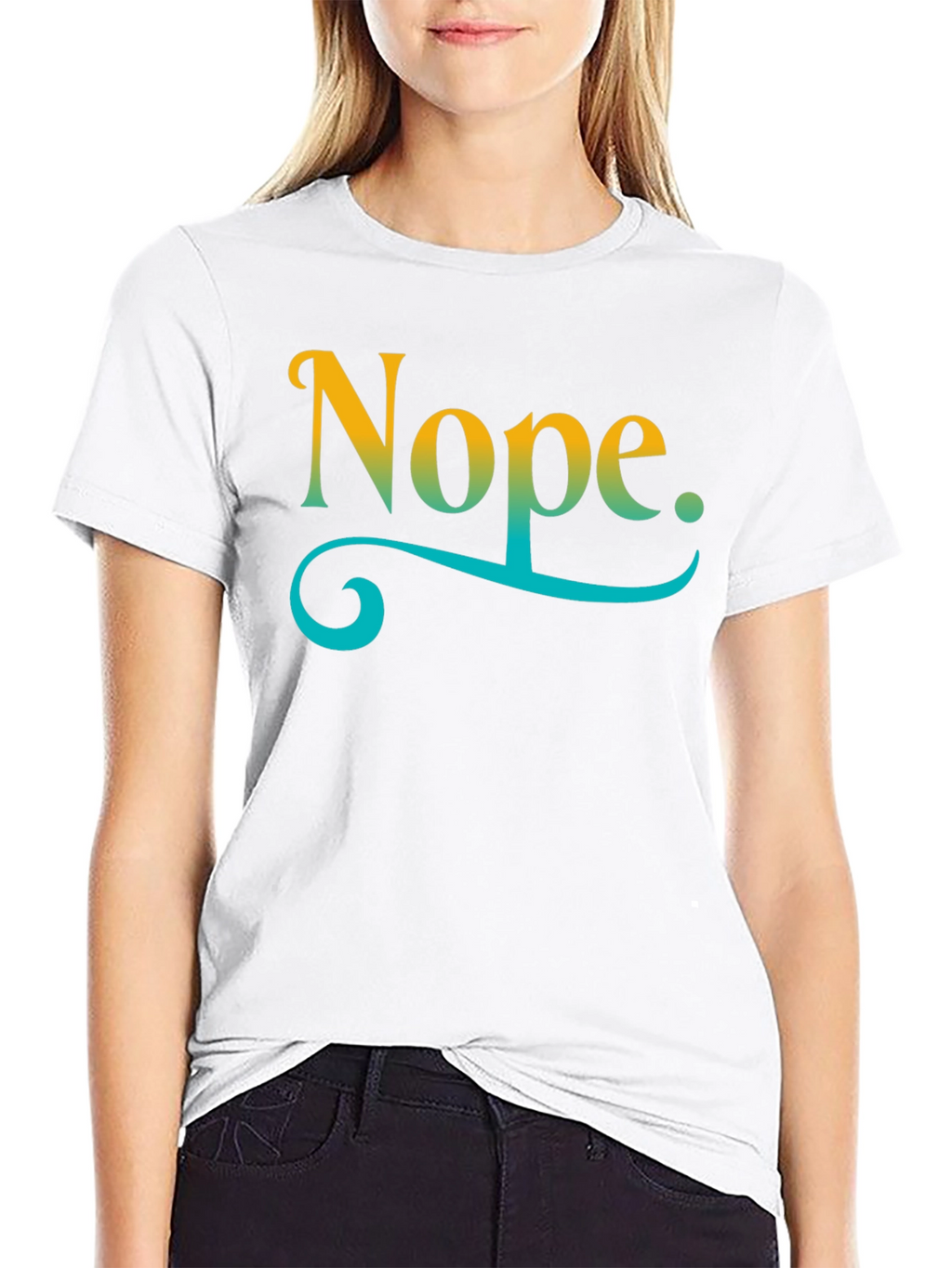 Nope Graphic T-Shirt - Relaxed Fit Casual Style