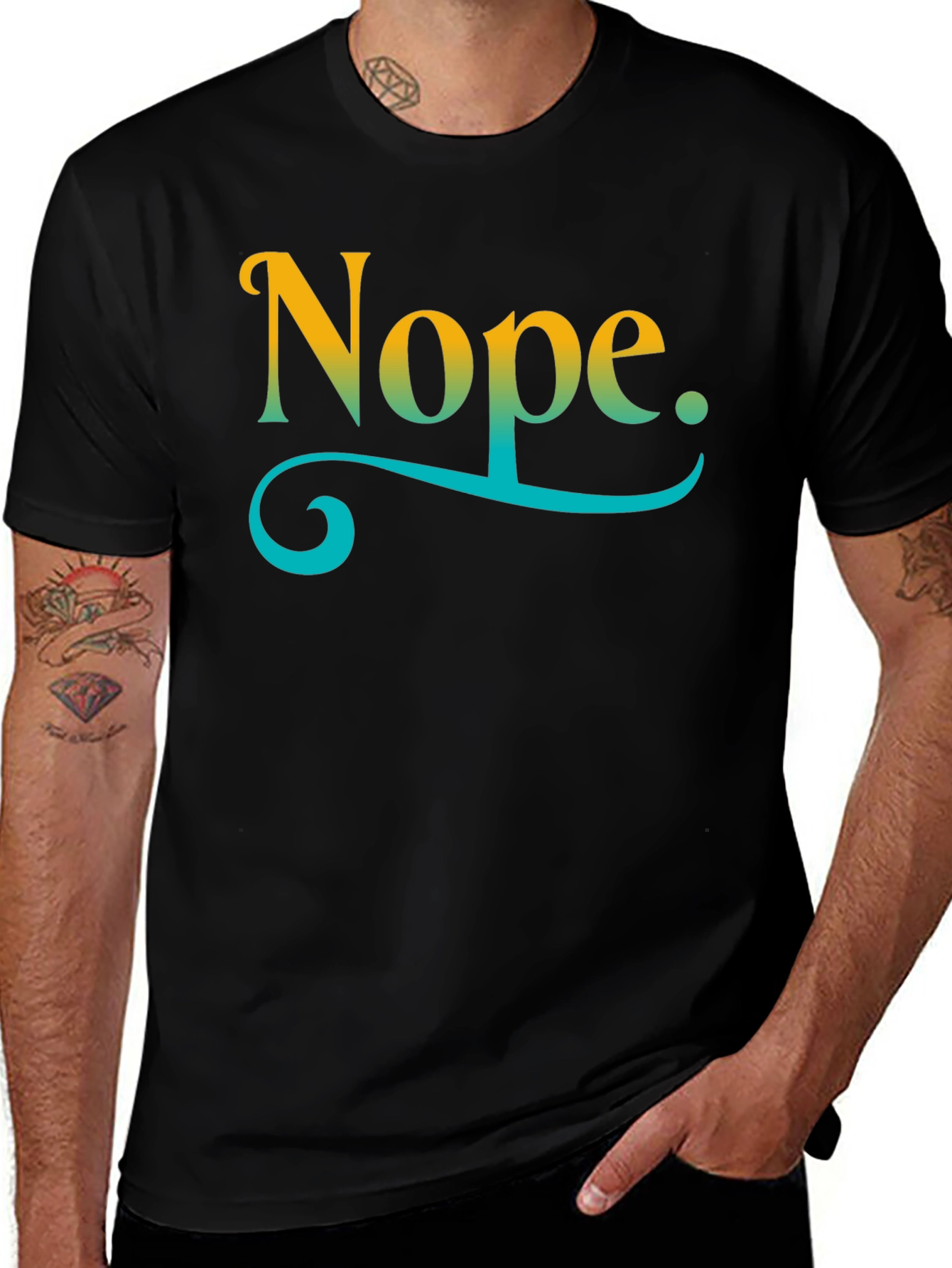 Nope Graphic T-Shirt - Relaxed Fit Casual Style