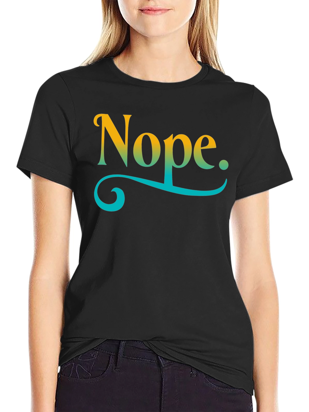 Nope Graphic T-Shirt - Relaxed Fit Casual Style