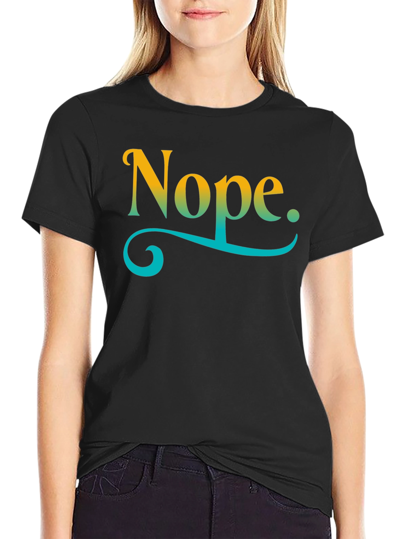 Nope Graphic T-Shirt - Relaxed Fit Casual Style