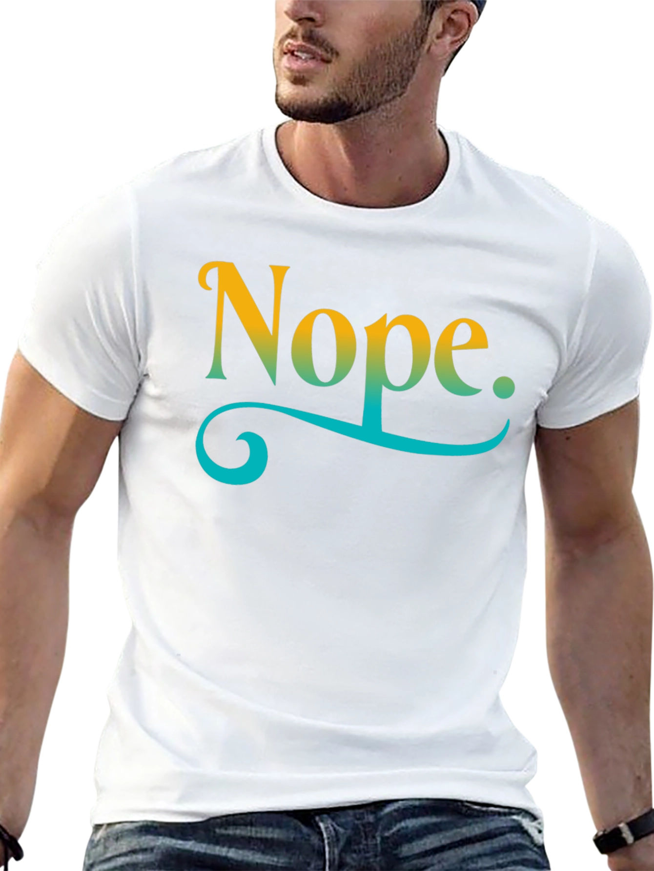Nope Graphic T-Shirt - Relaxed Fit Casual Style