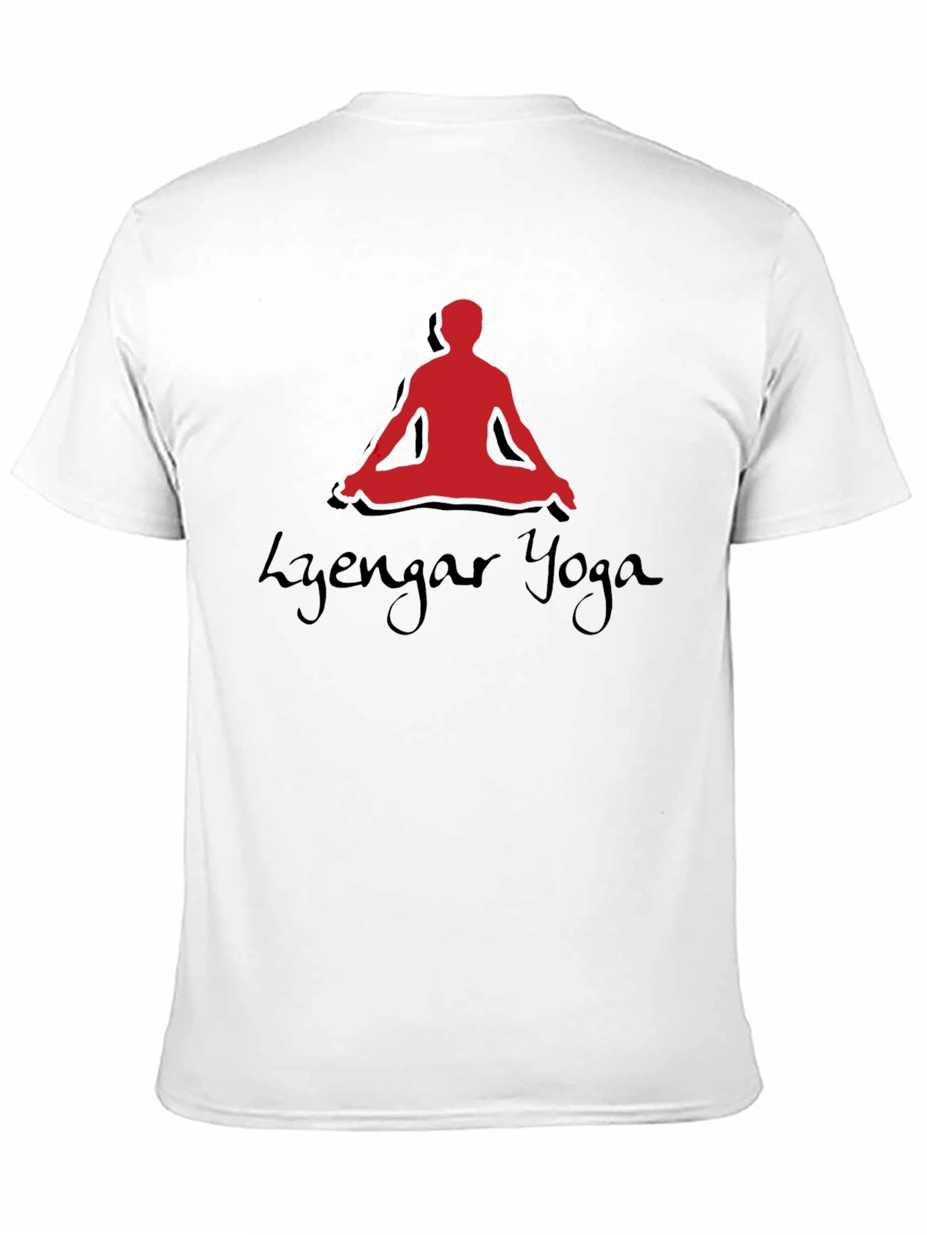 Iyengar Yoga Meditation Pose Black T-Shirt