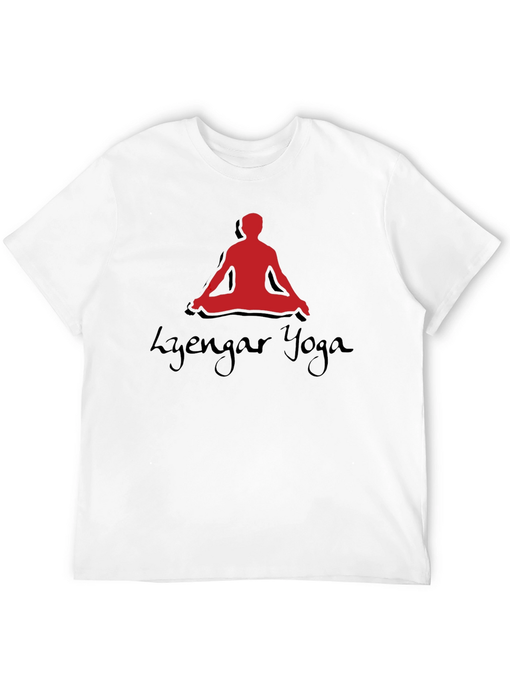 Iyengar Yoga Meditation Pose Black T-Shirt