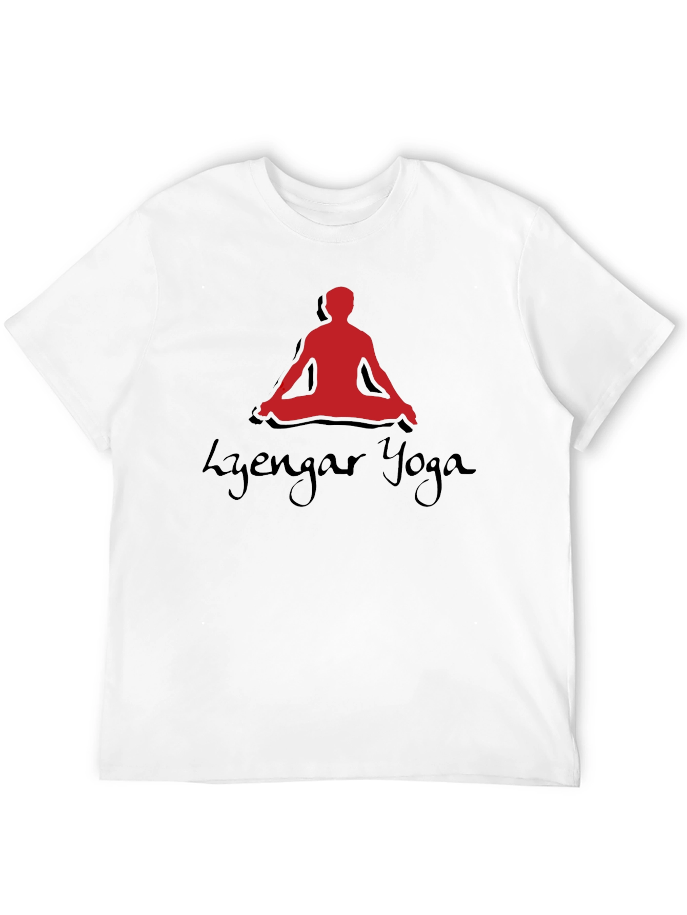 Iyengar Yoga Meditation Pose Black T-Shirt