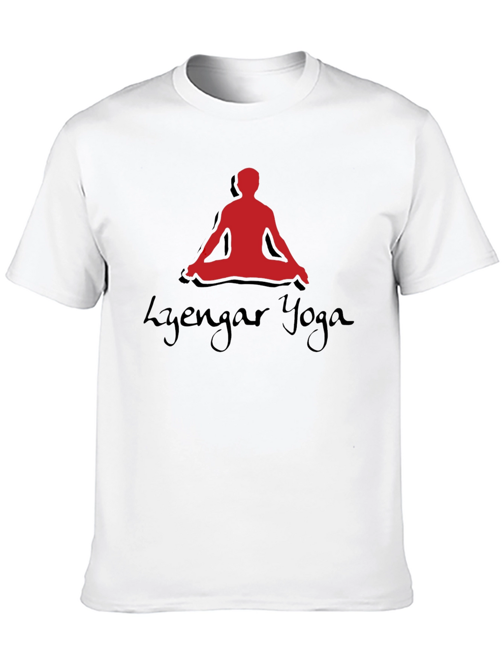 Iyengar Yoga Meditation Pose Black T-Shirt