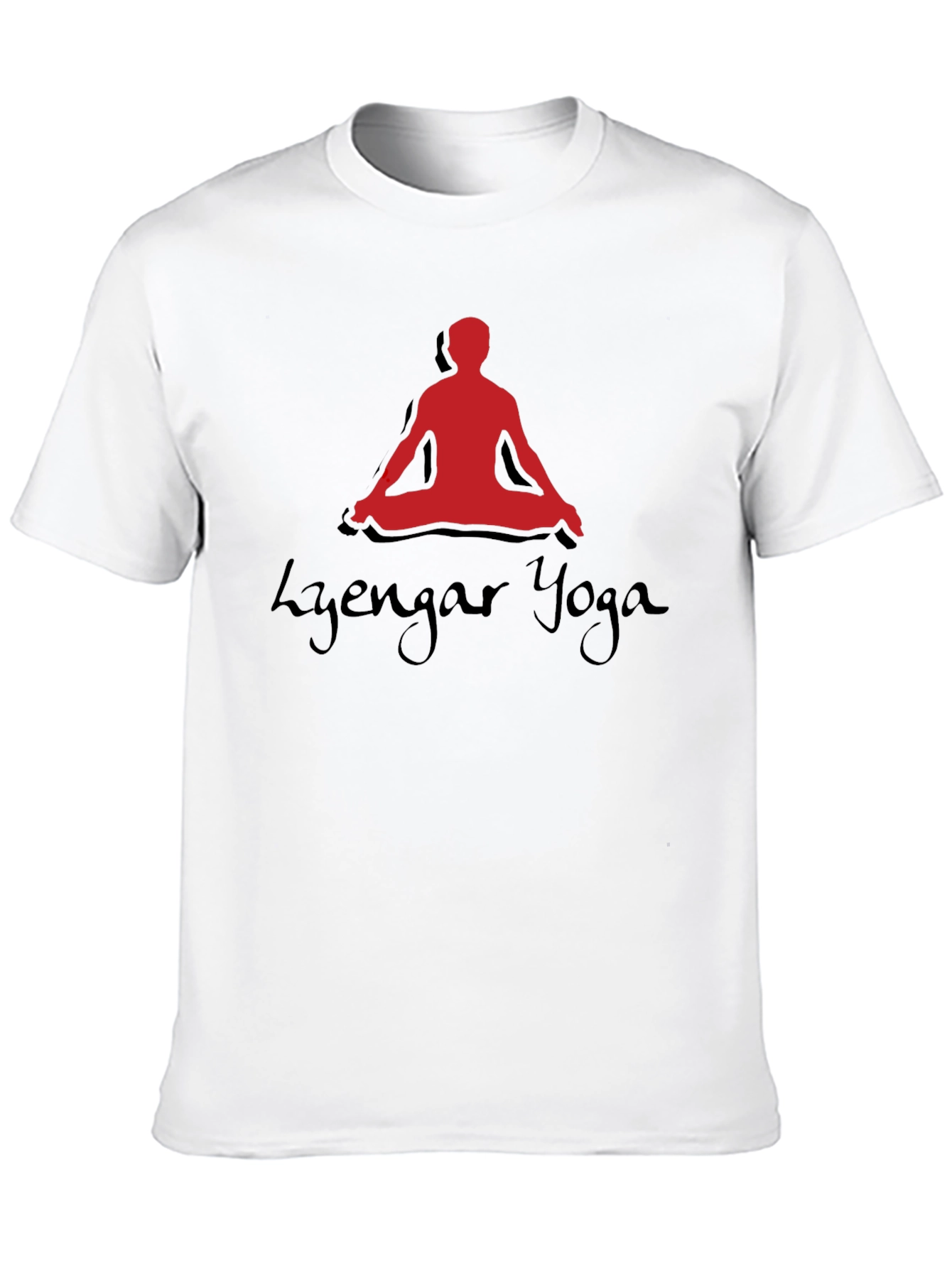 Iyengar Yoga Meditation Pose Black T-Shirt