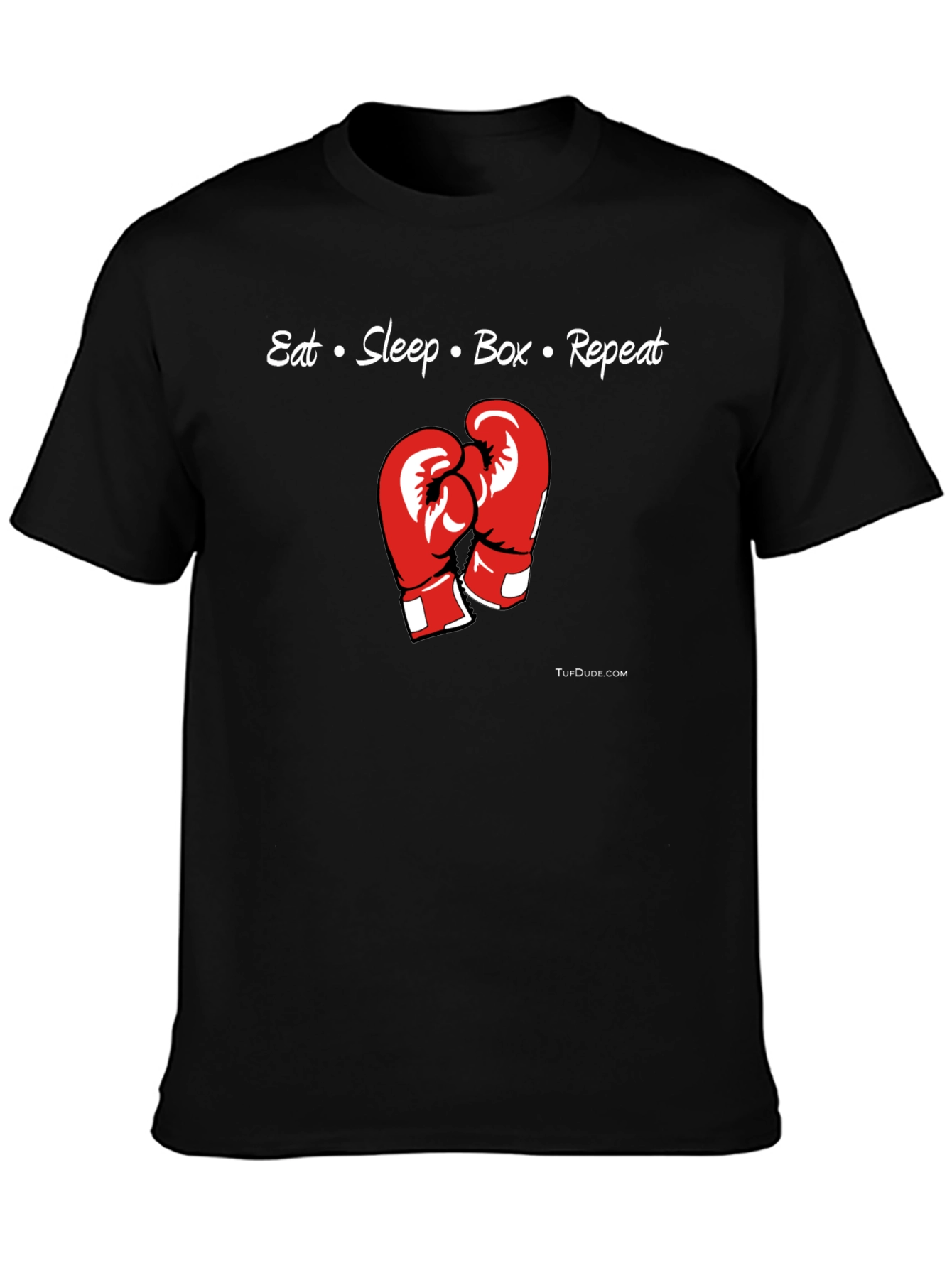 Eat Sleep Box Repeat T-Shirt | Boxing Gloves Graphic Tee