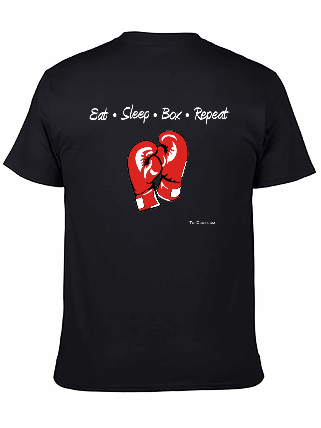 Eat Sleep Box Repeat T-Shirt | Boxing Gloves Graphic Tee