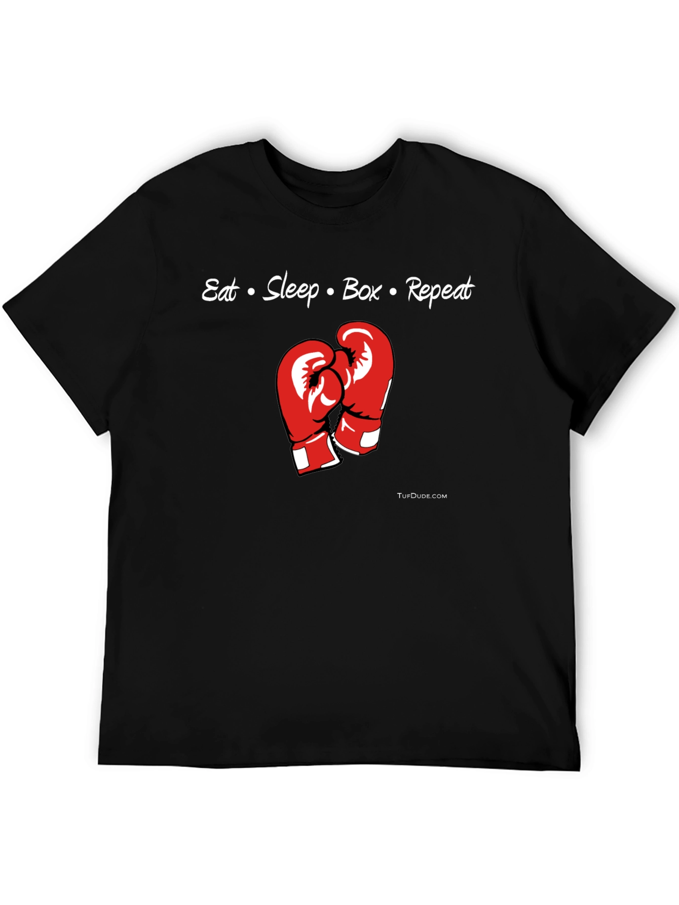 Eat Sleep Box Repeat T-Shirt | Boxing Gloves Graphic Tee