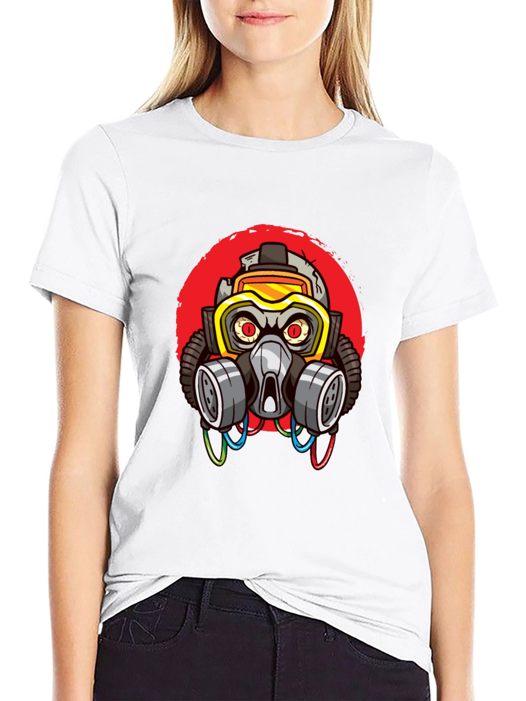 Gas Mask Graphic T-Shirt - Cool Streetwear Style