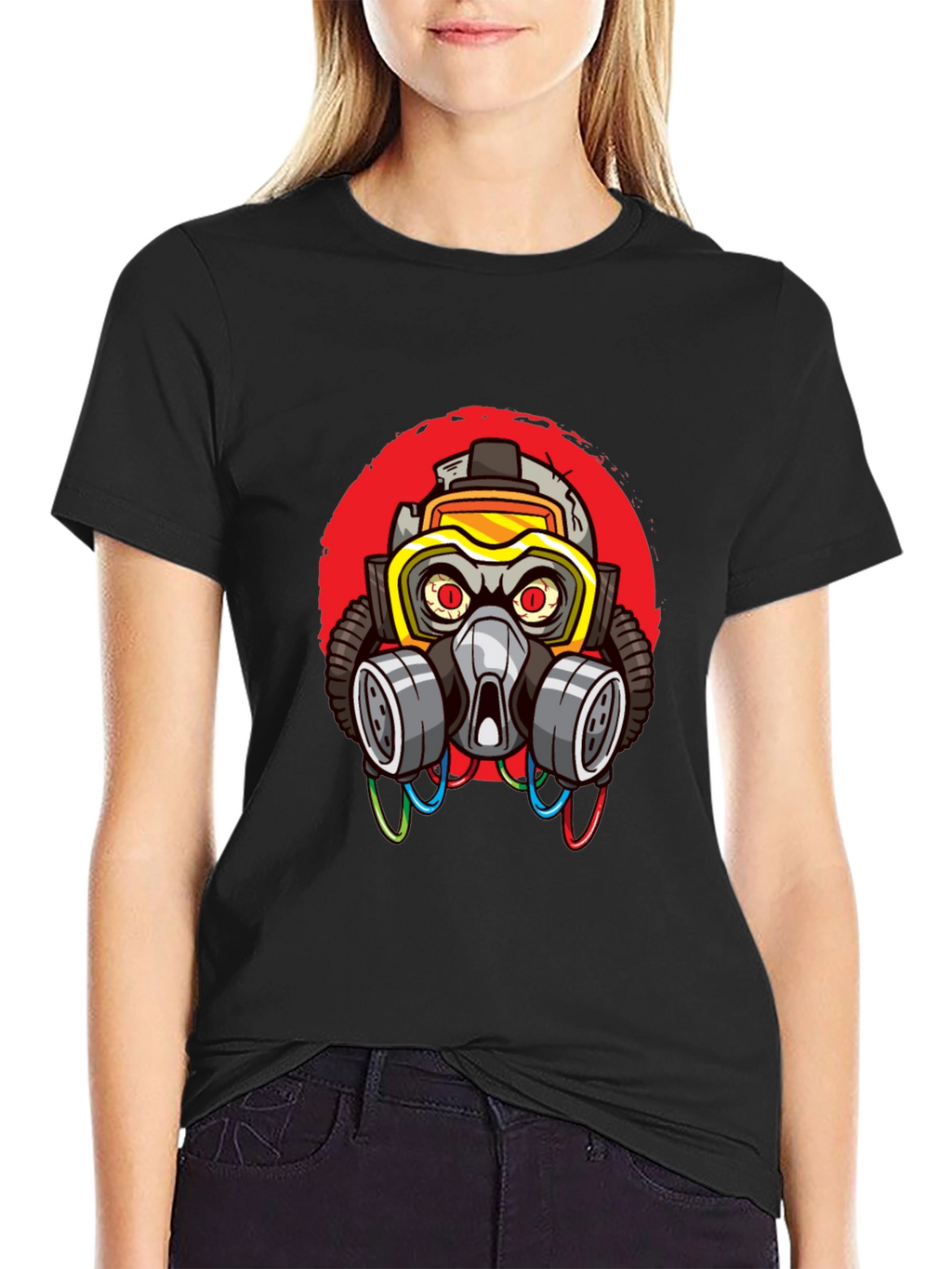 Gas Mask Graphic T-Shirt - Cool Streetwear Style