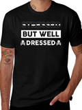 Stressed But Well Dressed Black Graphic Tee