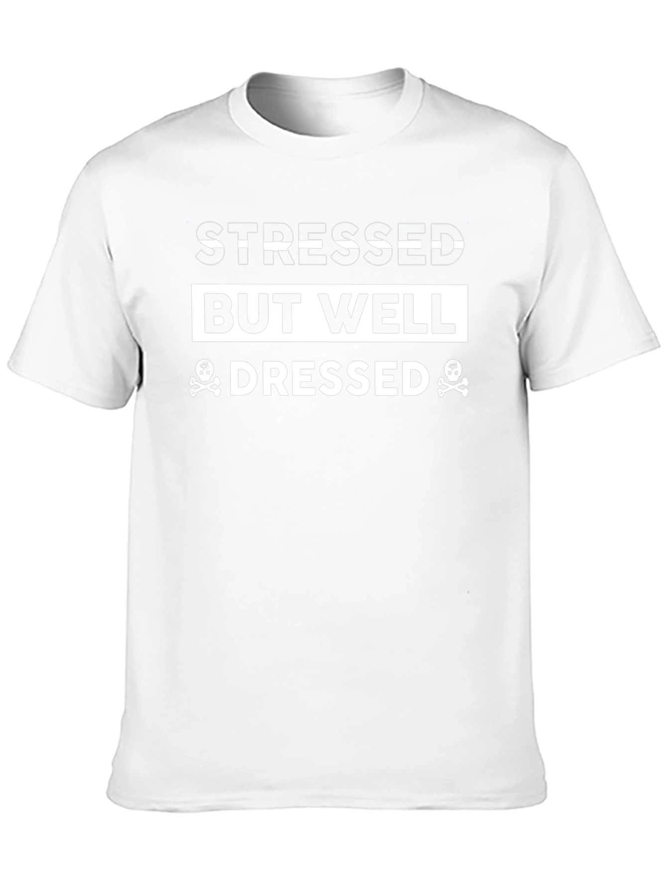 Stressed But Well Dressed Black Graphic Tee
