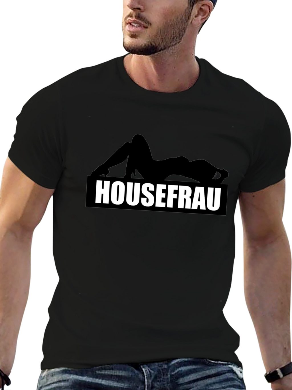 Housefrau Graphic T-Shirt - Black Tee
