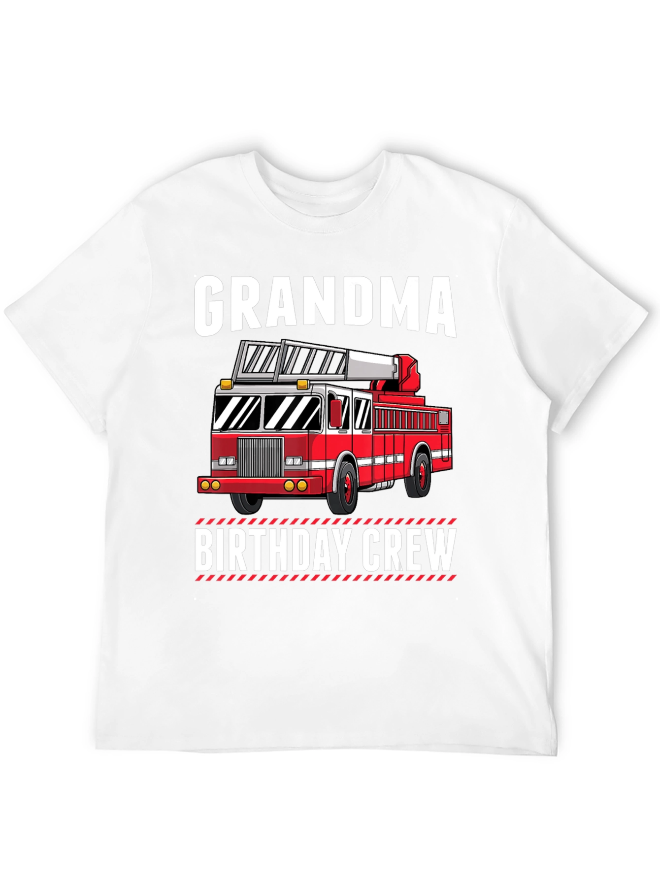 Grandma Birthday Crew Firetruck T-Shirt