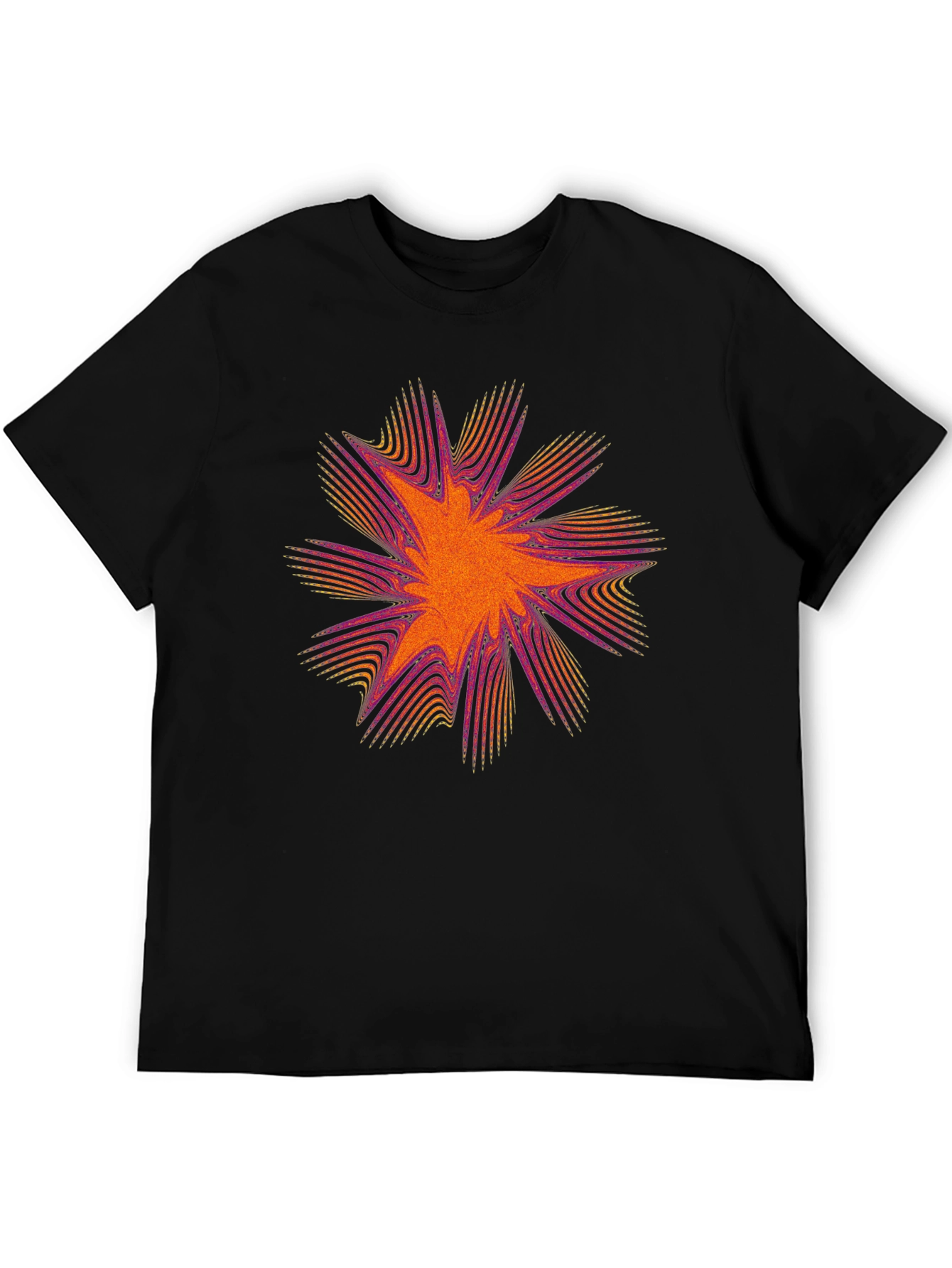 Abstract Burst Graphic Tee - Soft Cotton Comfort