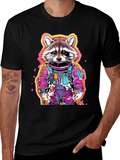 Raccoon Astronaut Graphic T-Shirt