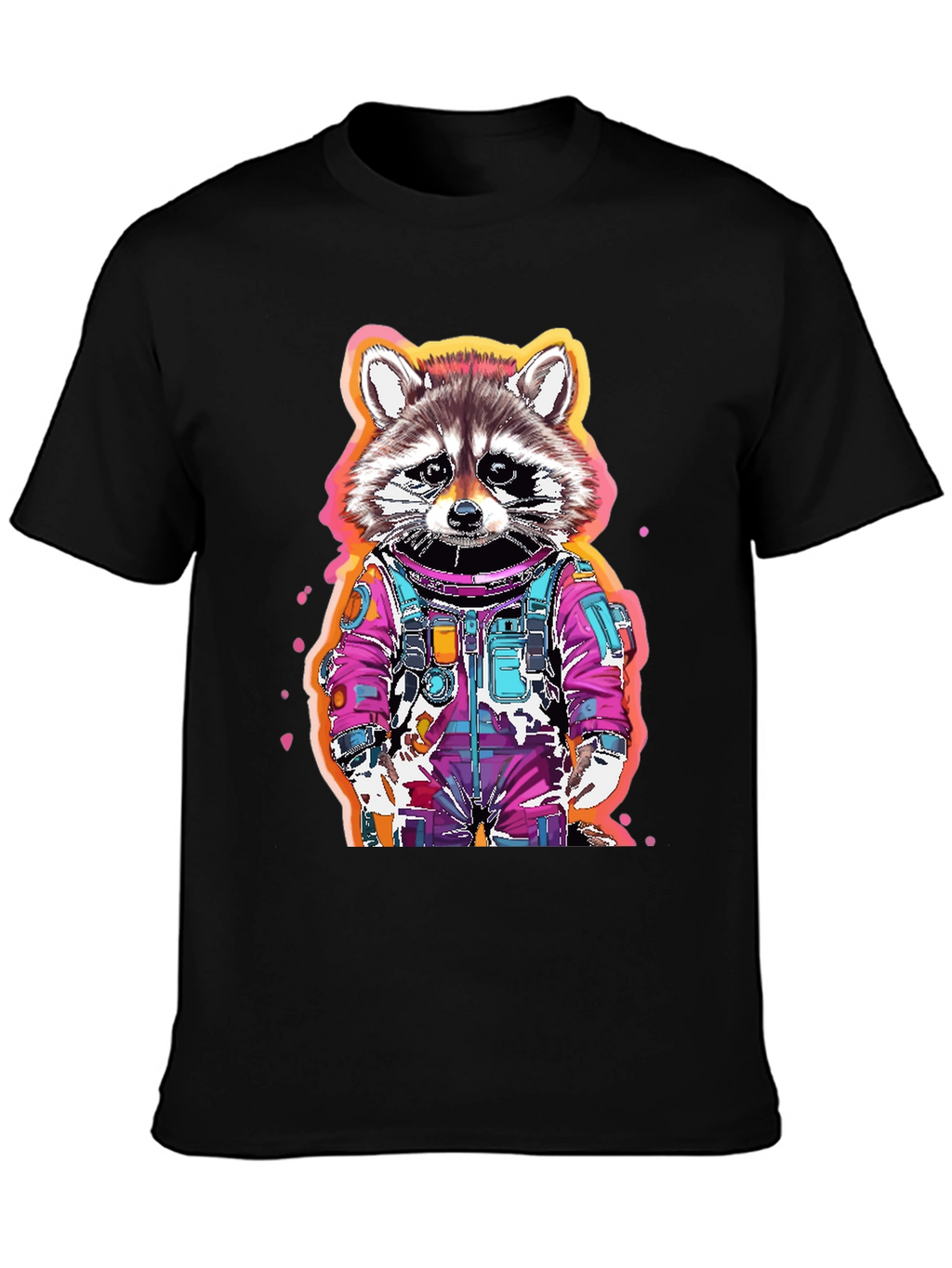 Raccoon Astronaut Graphic T-Shirt