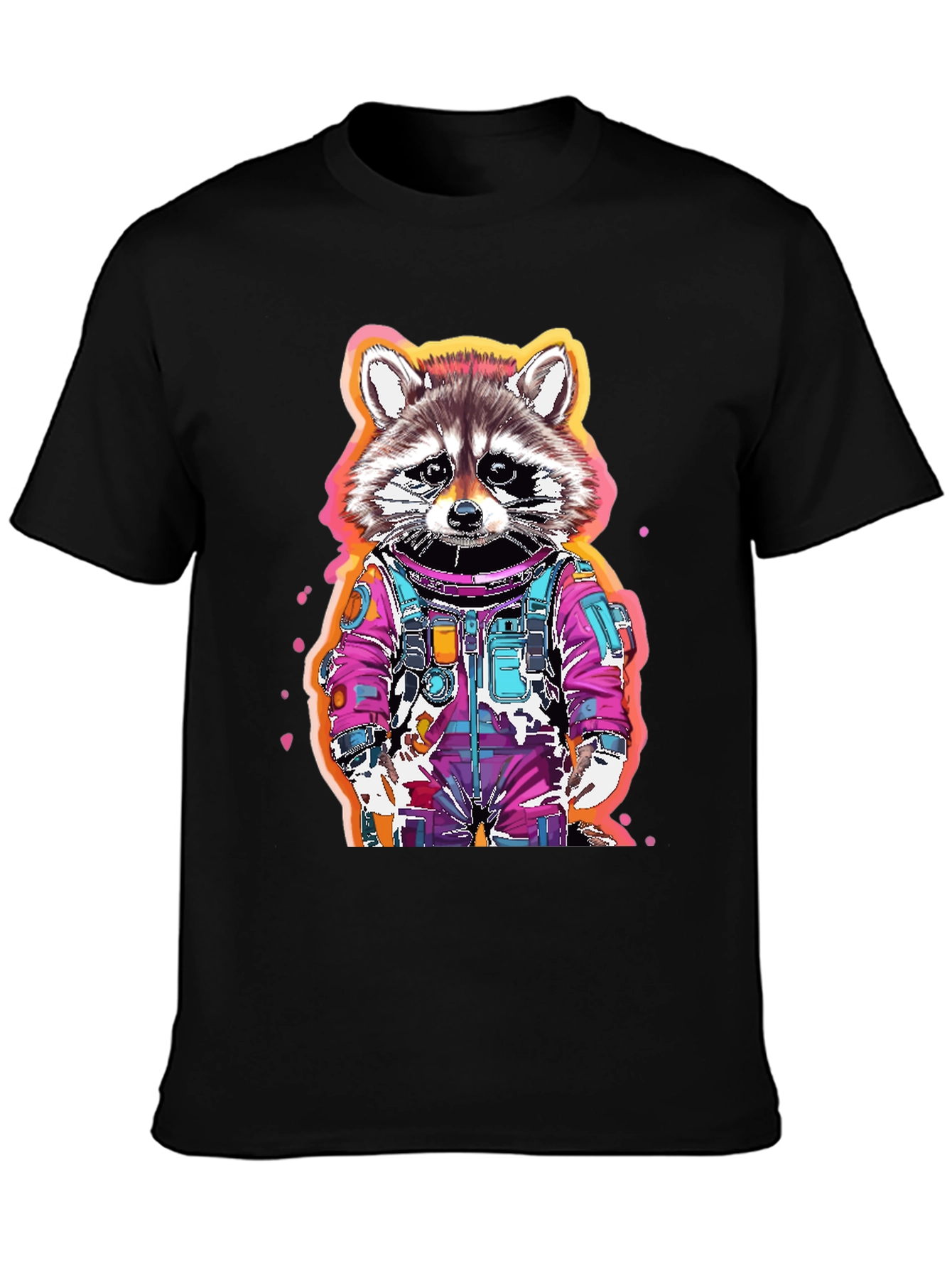 Raccoon Astronaut Graphic T-Shirt