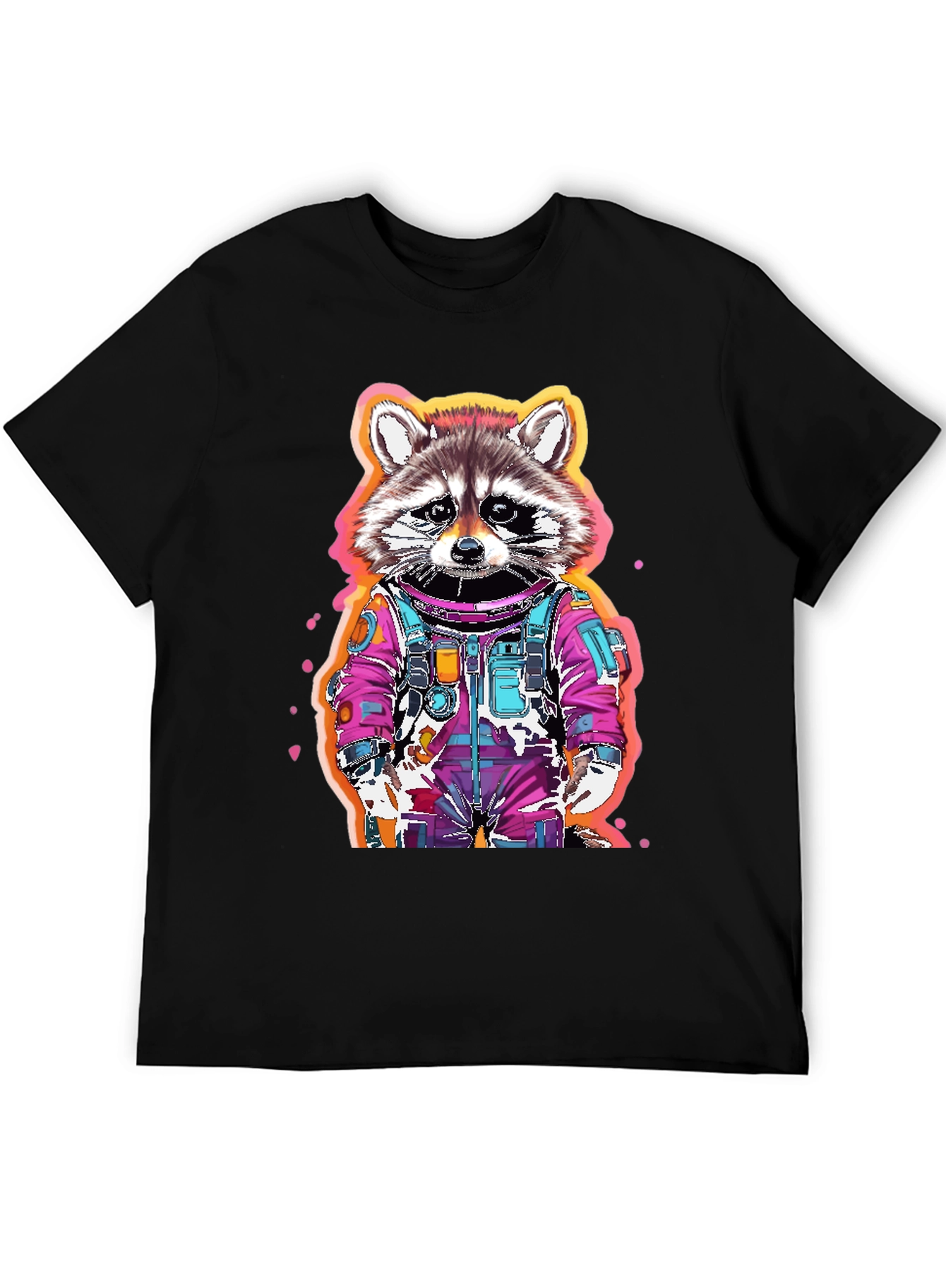 Raccoon Astronaut Graphic T-Shirt