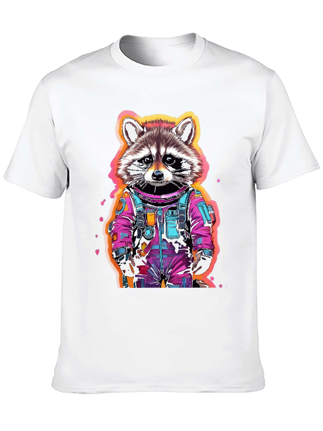 Raccoon Astronaut Graphic T-Shirt