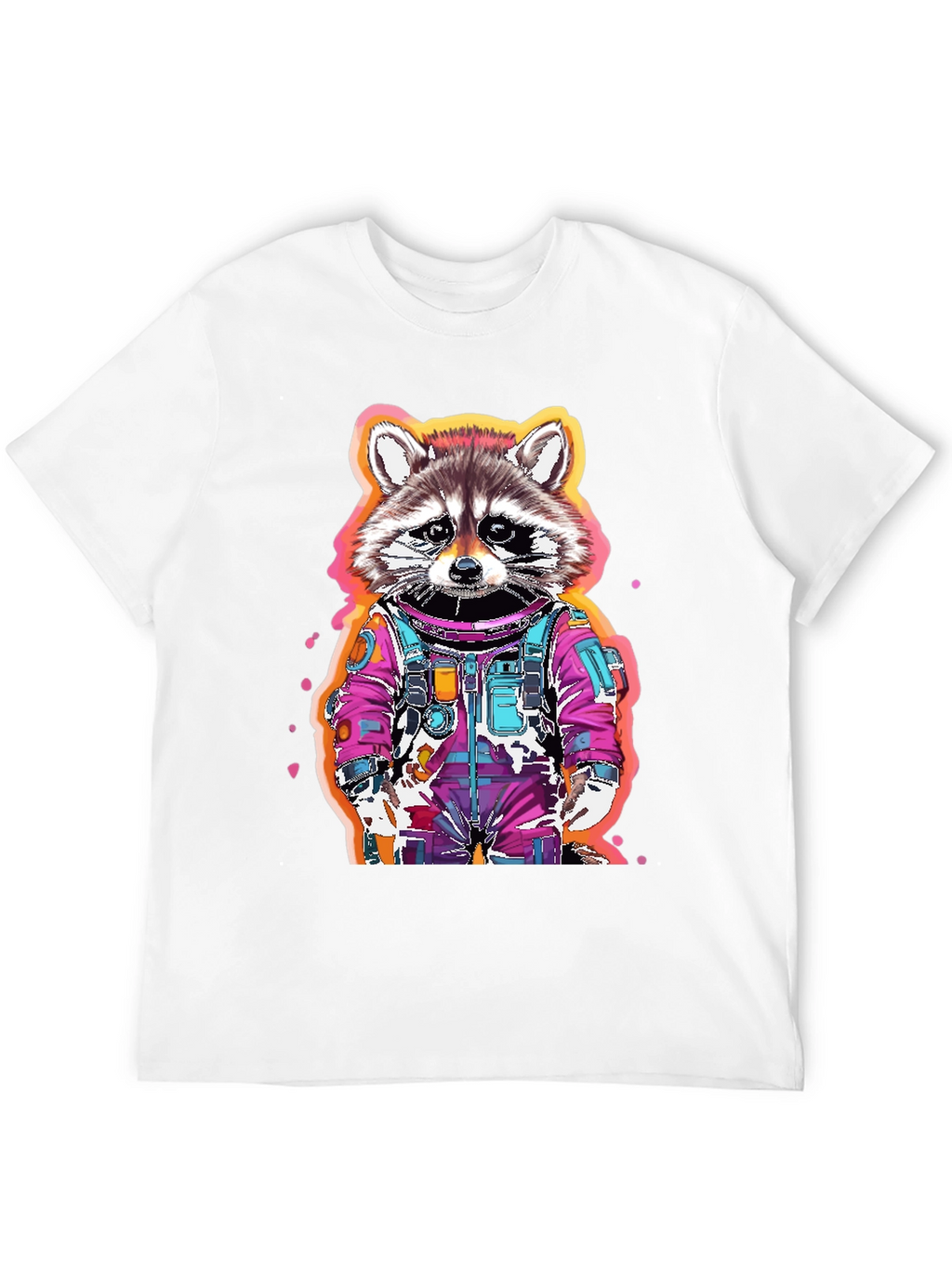 Raccoon Astronaut Graphic T-Shirt