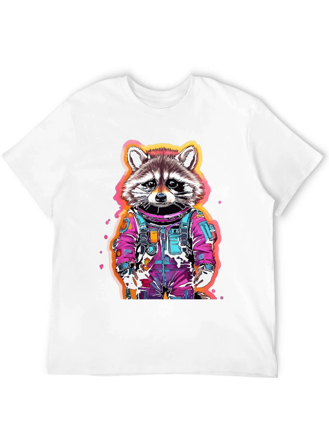 Raccoon Astronaut Graphic T-Shirt