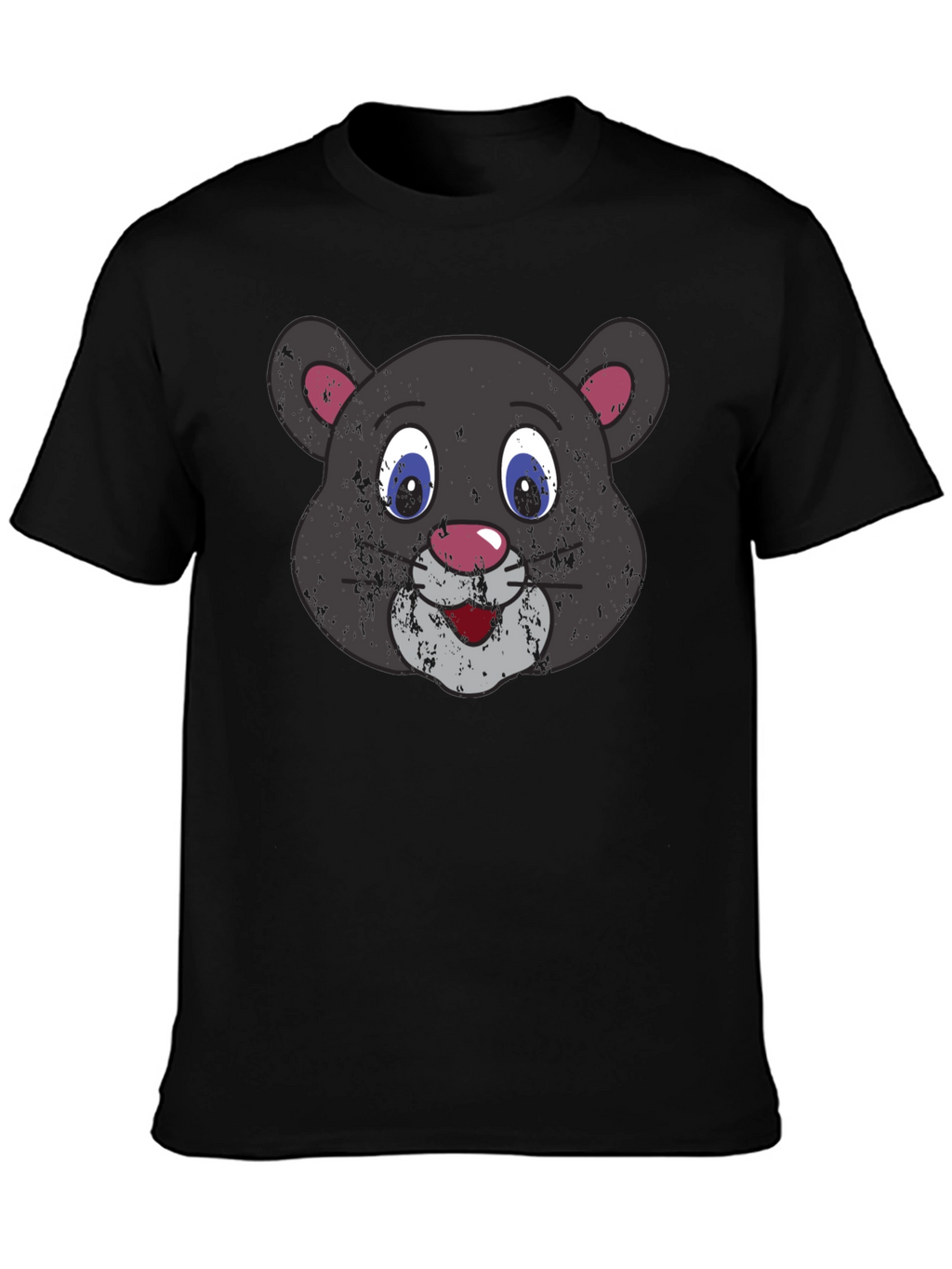 Cartoon Panther Graphic T-Shirt