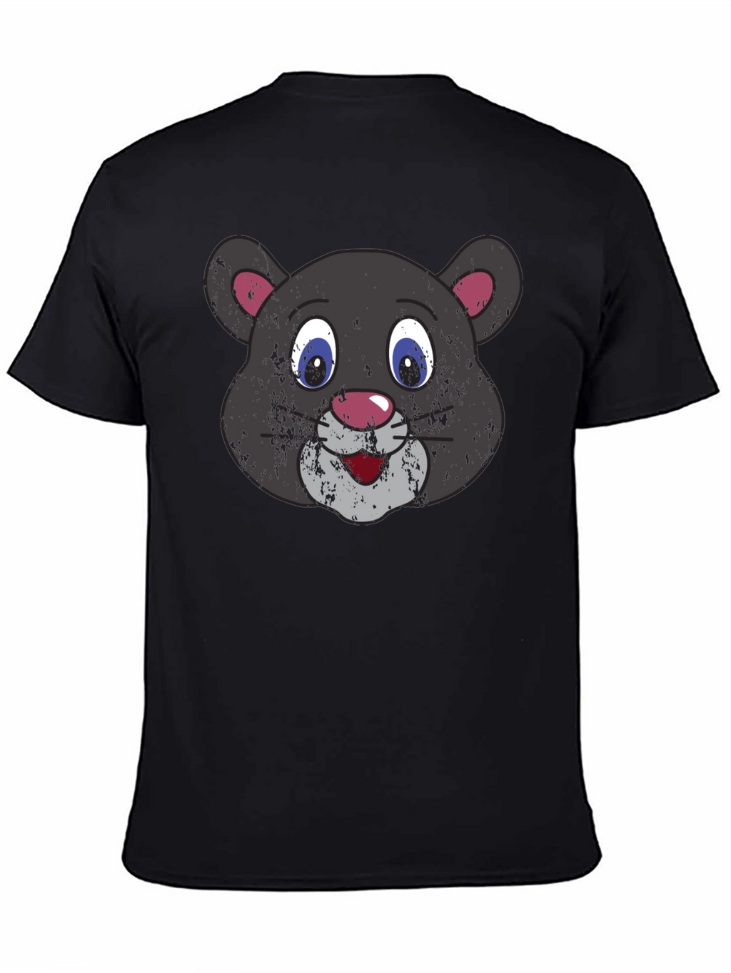 Cartoon Panther Graphic T-Shirt