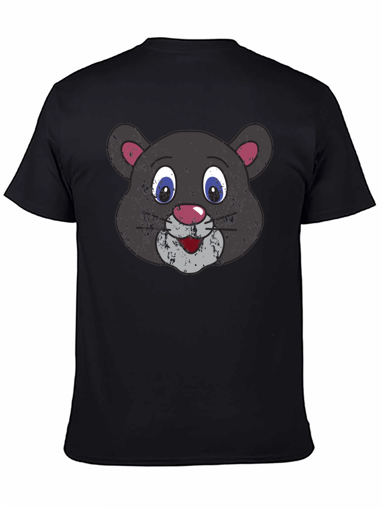Cartoon Panther Graphic T-Shirt