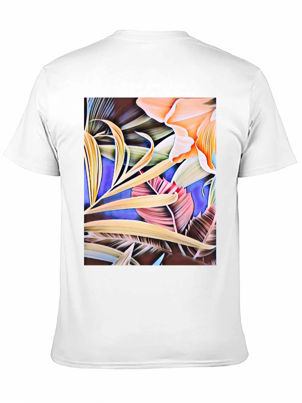 Floral Print Black Graphic T-Shirt