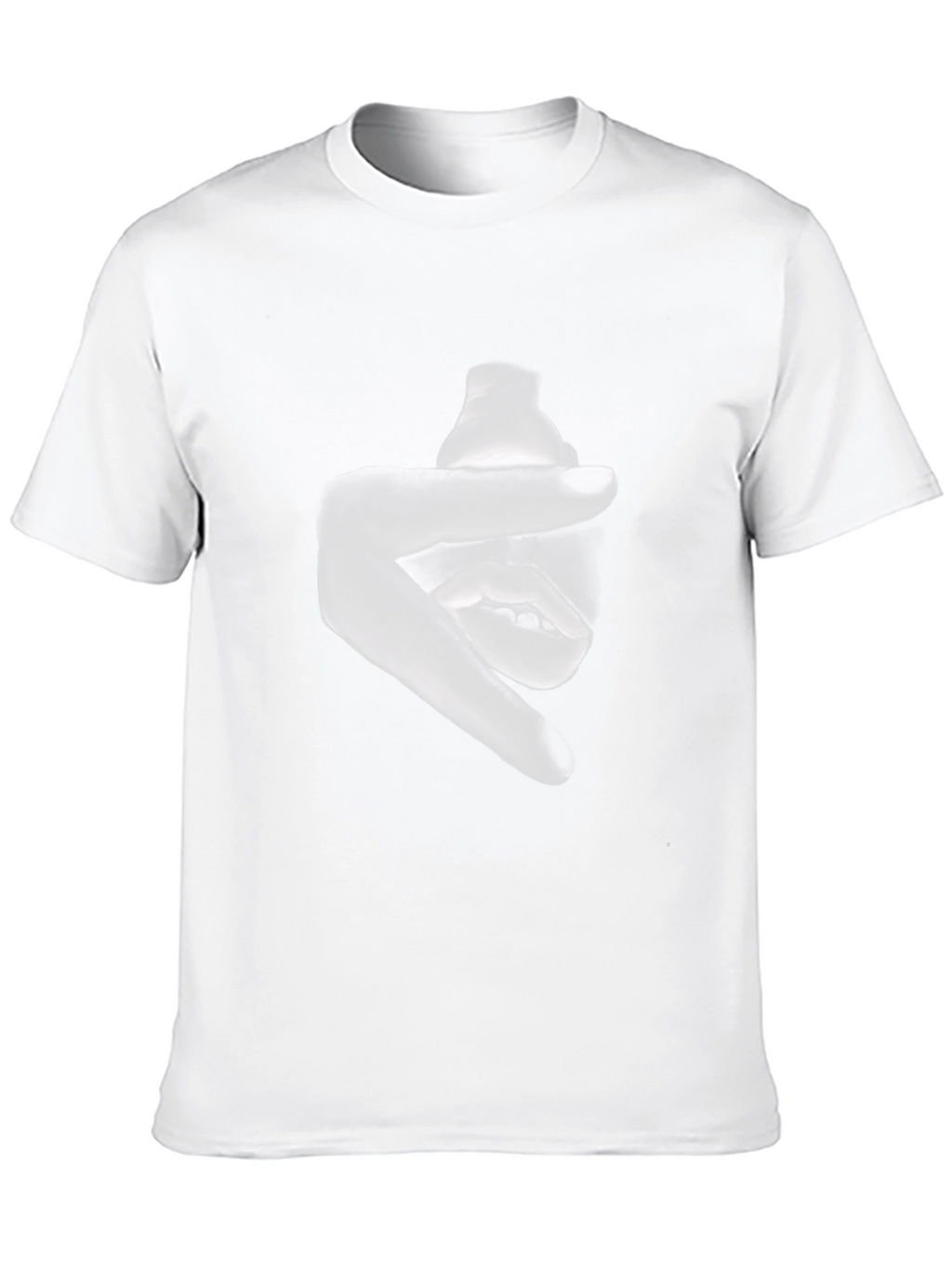 Abstract Face Graphic Black T-Shirt
