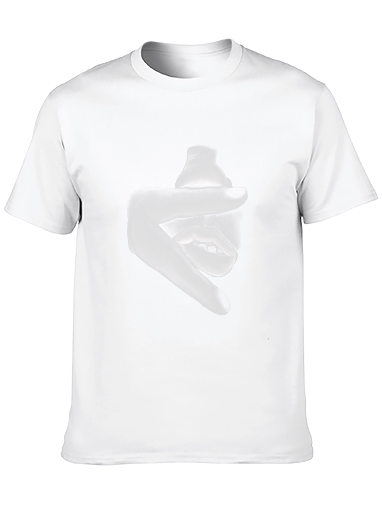 Abstract Face Graphic Black T-Shirt