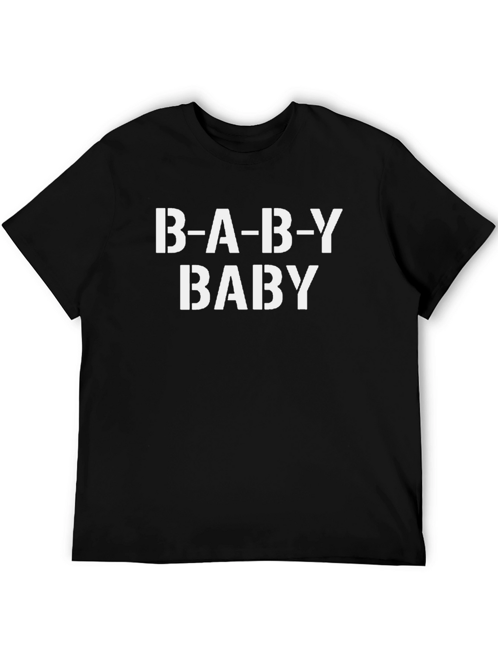 B-A-B-Y Baby T-Shirt - Black Cotton Tee