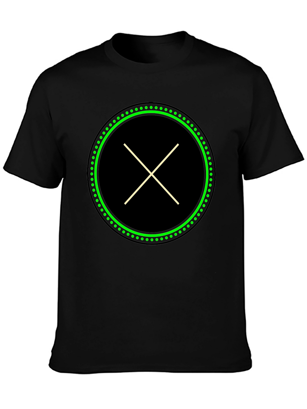 Modern X Graphic Black T-Shirt