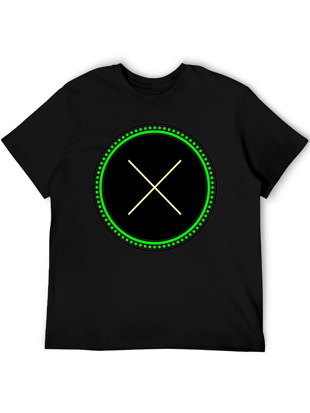 Modern X Graphic Black T-Shirt