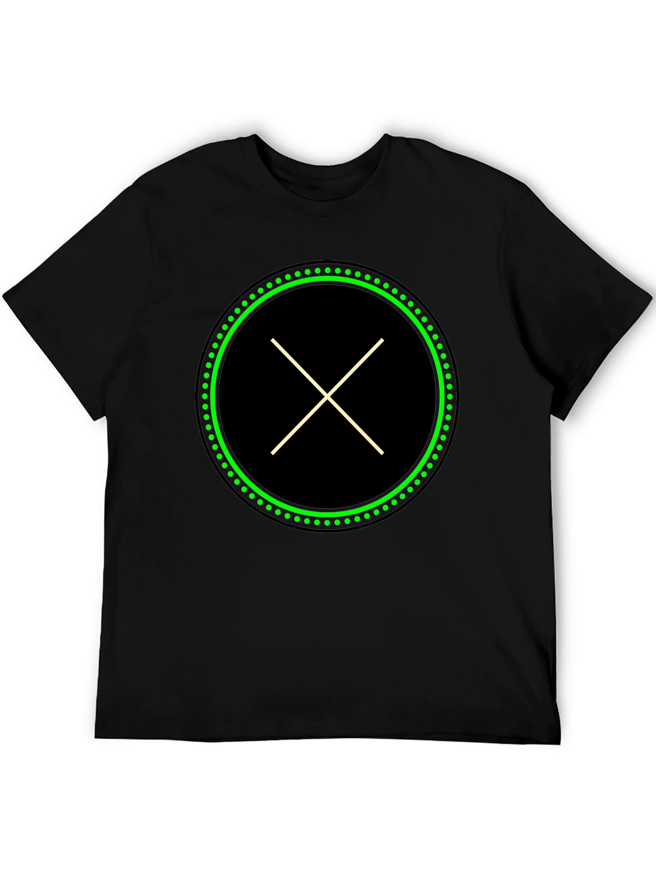 Modern X Graphic Black T-Shirt