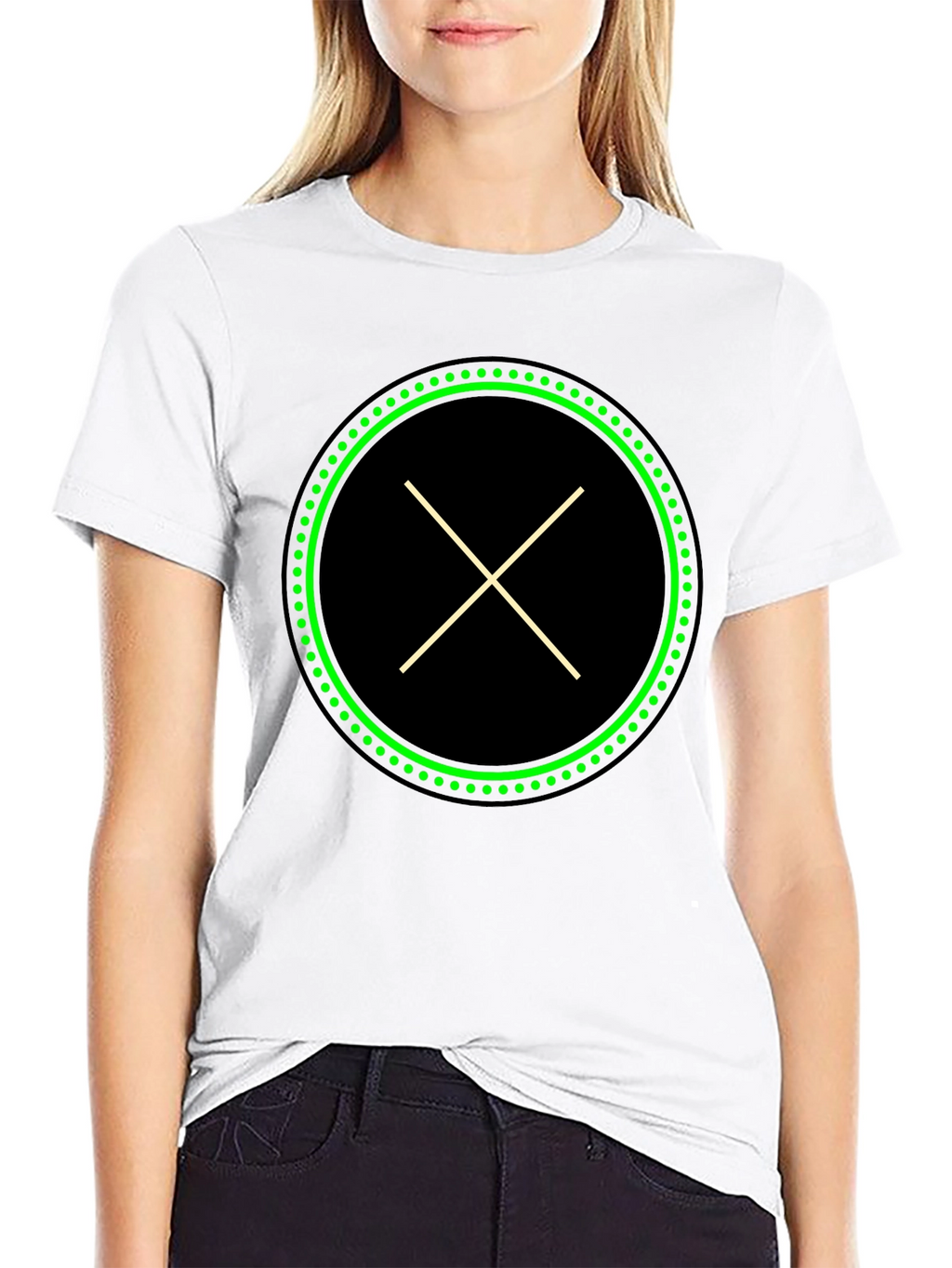 Modern X Graphic Black T-Shirt