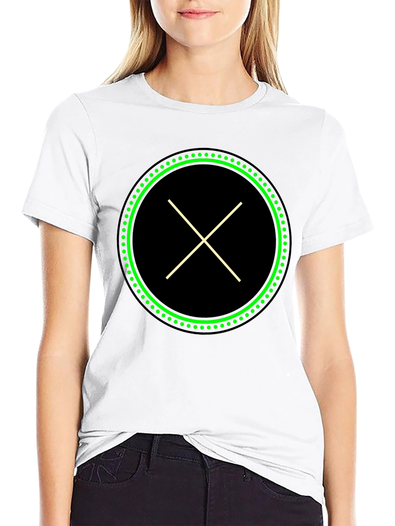 Modern X Graphic Black T-Shirt
