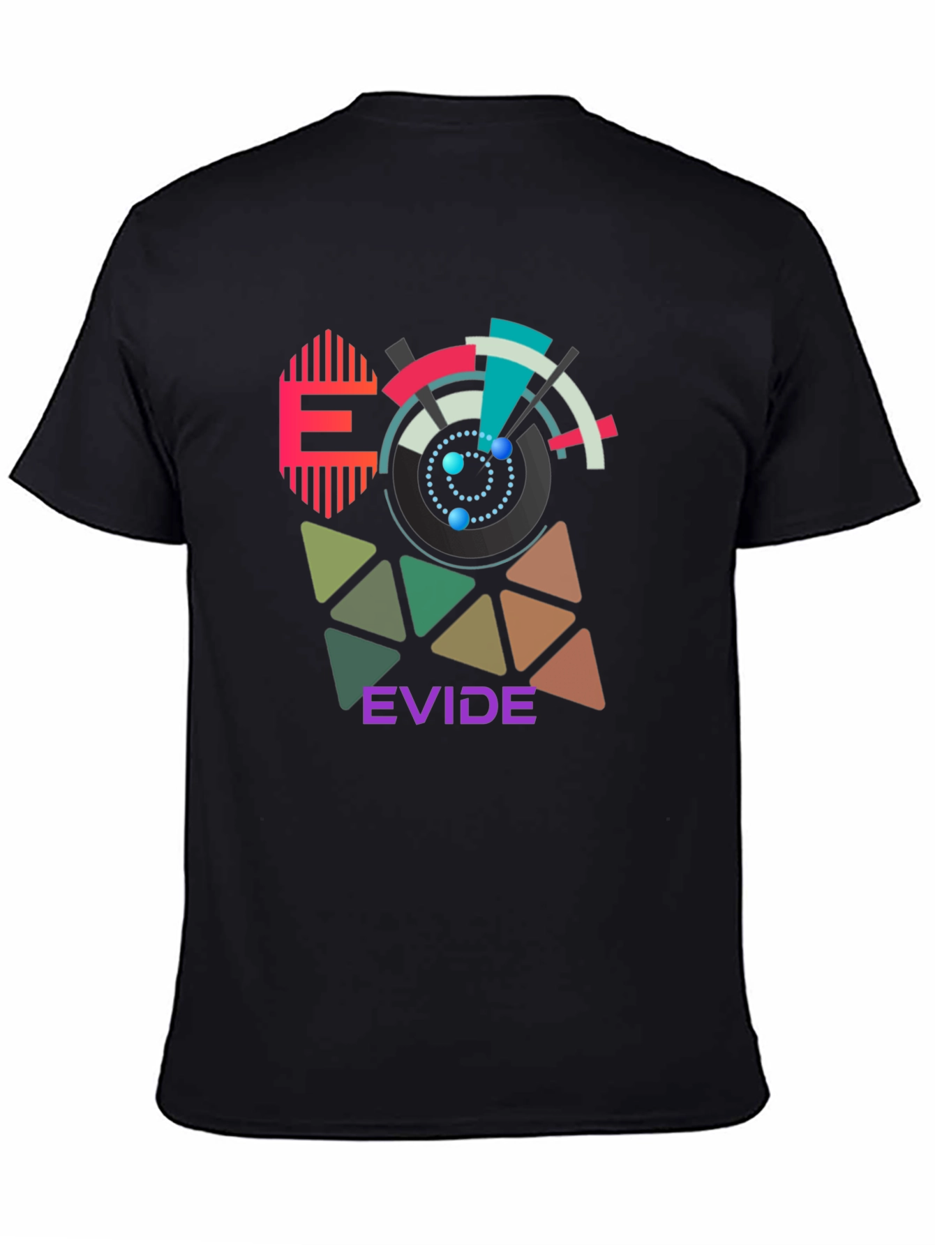 Geometric Design T-Shirt - EVIDE Graphic Tee