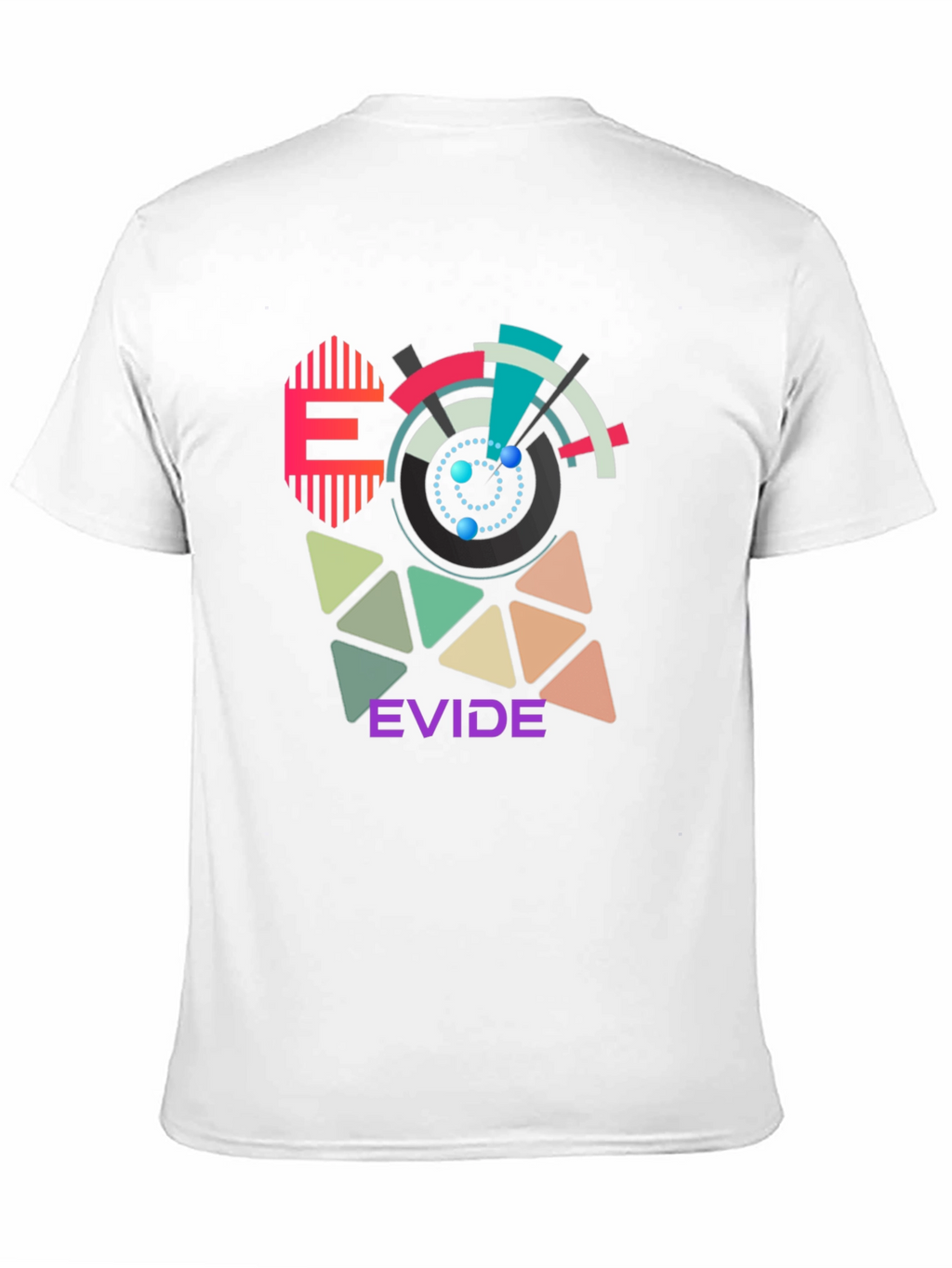 Geometric Design T-Shirt - EVIDE Graphic Tee