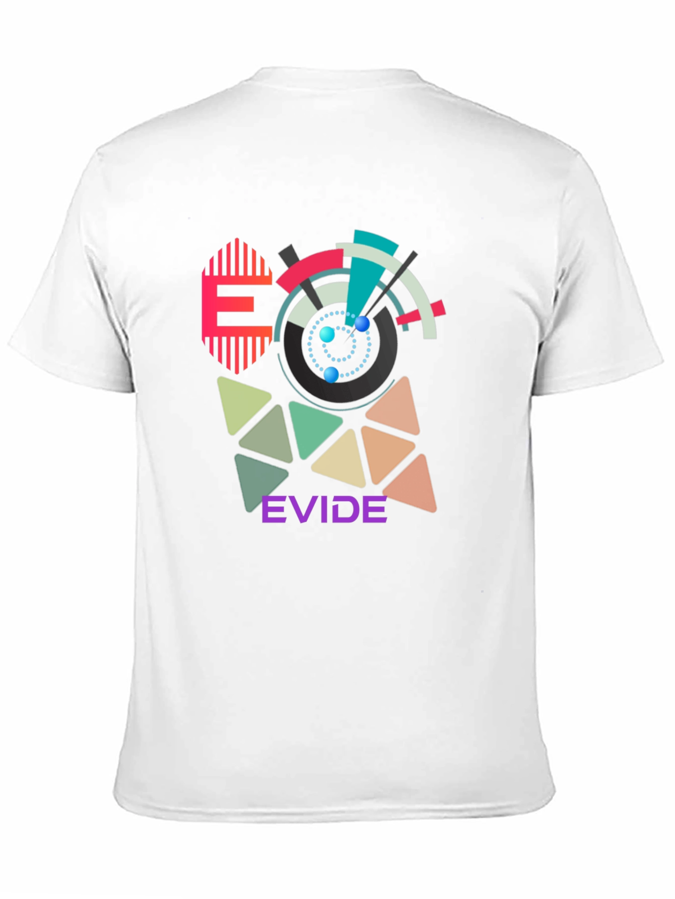 Geometric Design T-Shirt - EVIDE Graphic Tee