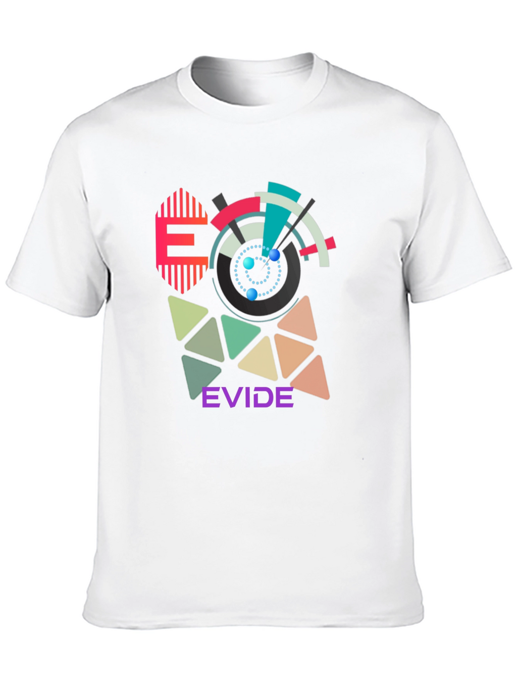 Geometric Design T-Shirt - EVIDE Graphic Tee