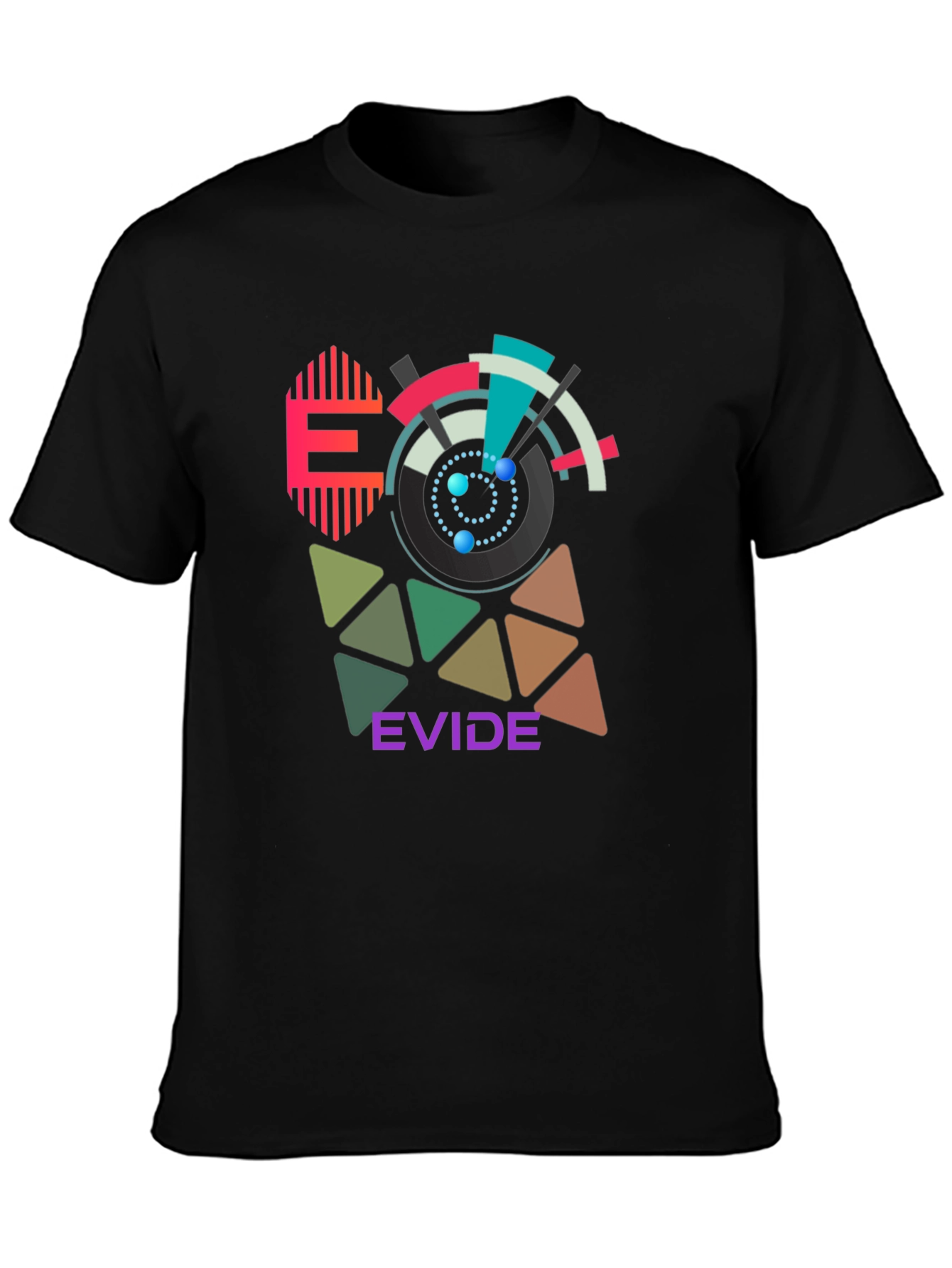 Geometric Design T-Shirt - EVIDE Graphic Tee