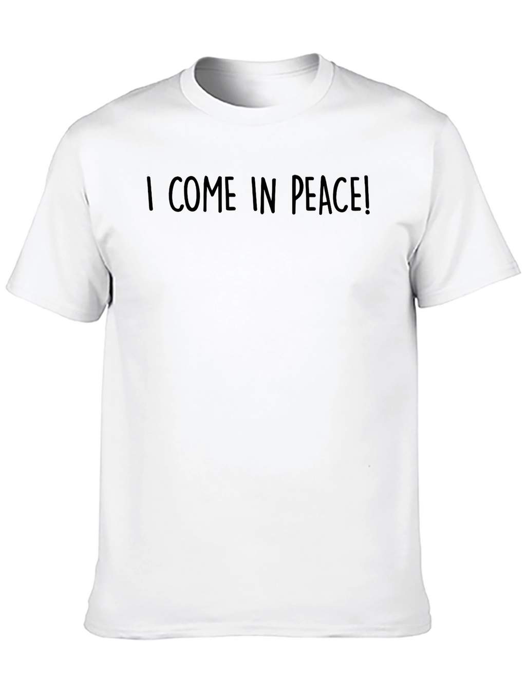 I Come in Peace! Graphic Tee - Black
