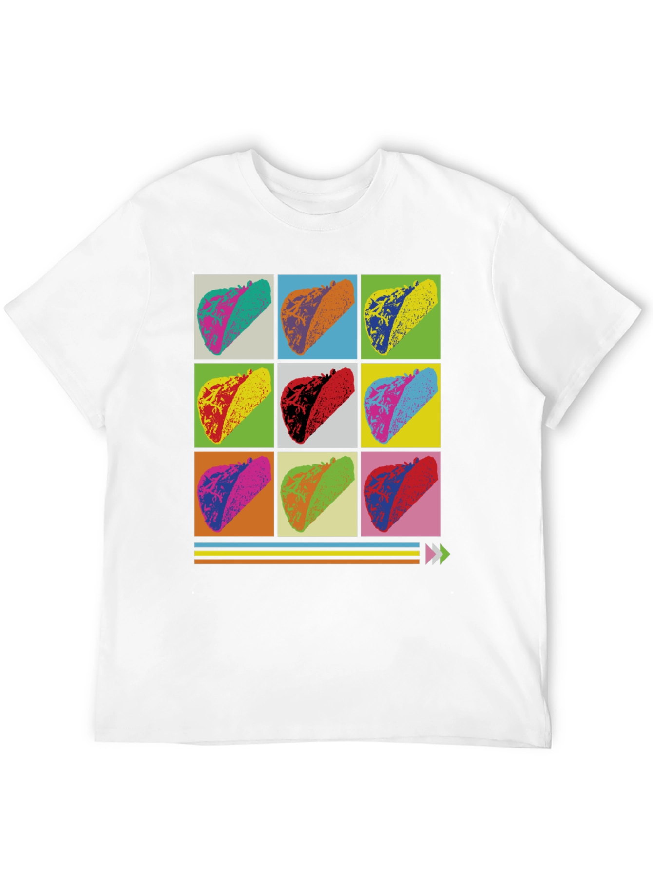 Pop Art Taco T-Shirt - Unique Foodie Design