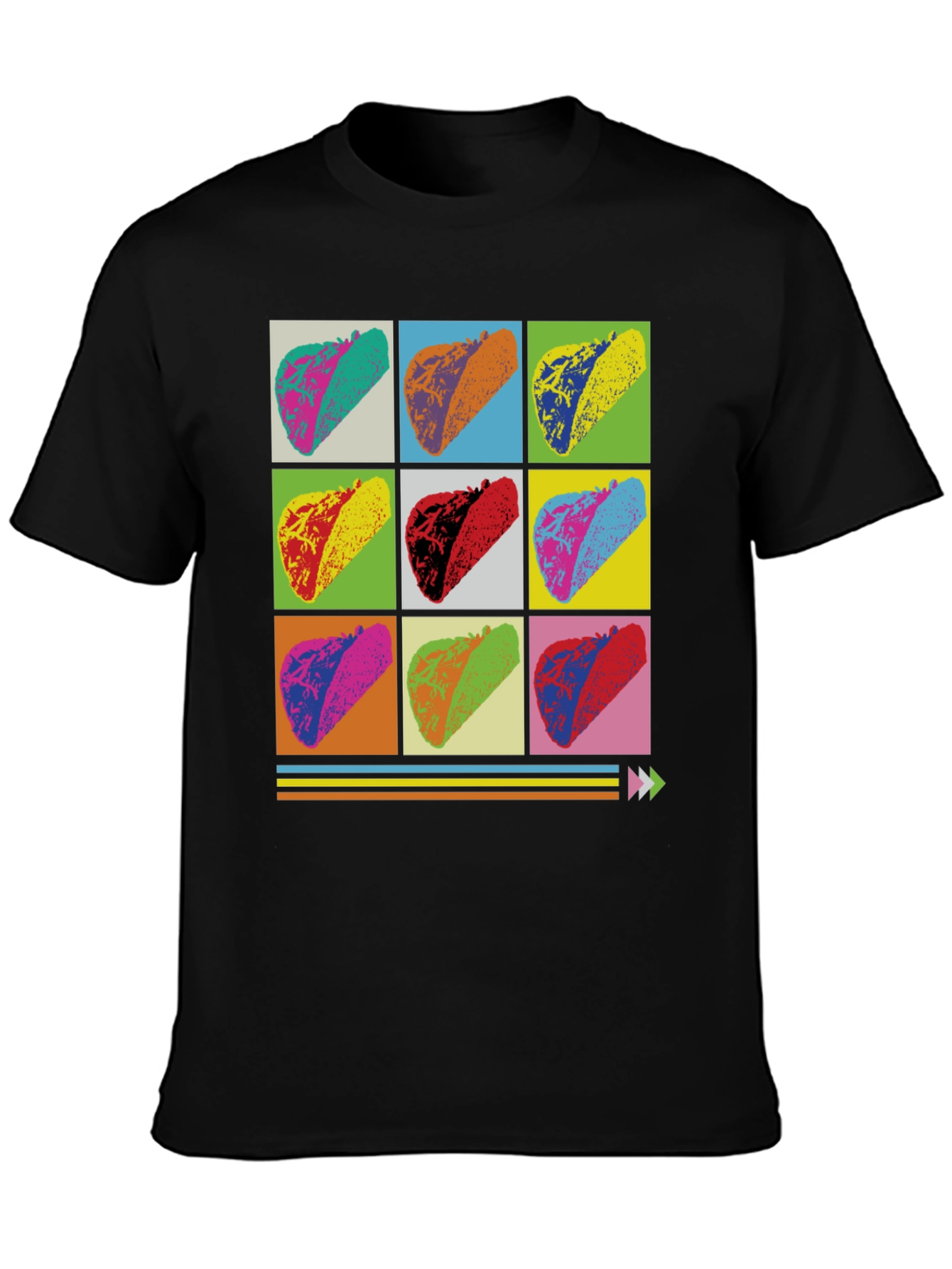 Pop Art Taco T-Shirt - Unique Foodie Design