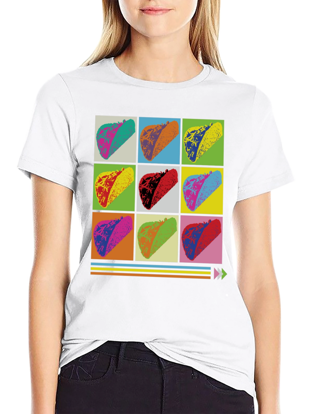 Pop Art Taco T-Shirt - Unique Foodie Design